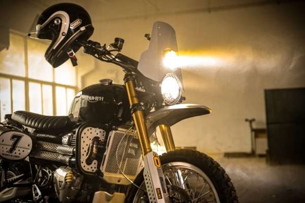 Triumph Scrambler XE1200 Oblique Racing Built Kineo Wheels