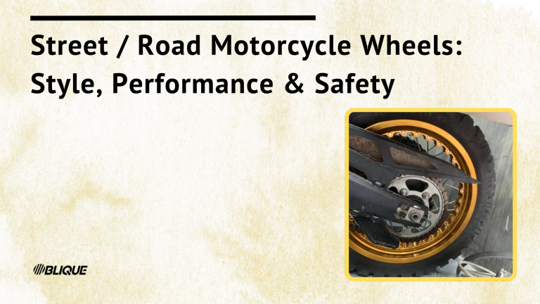 Street / Road Motorcycle Wheels: Style, Performance & Safety