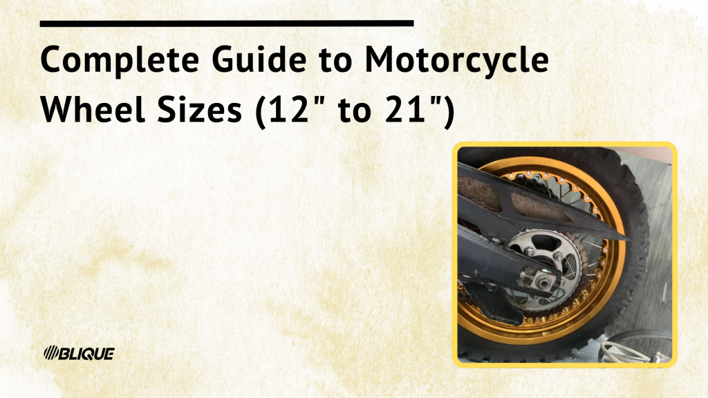 Complete Guide to Motorcycle Wheel Sizes (12" to 21")