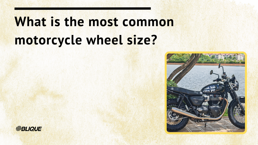 What is the most common motorcycle wheel size?
