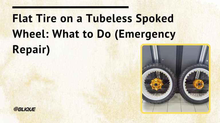 Flat Tire on a Tubeless Spoked Wheel