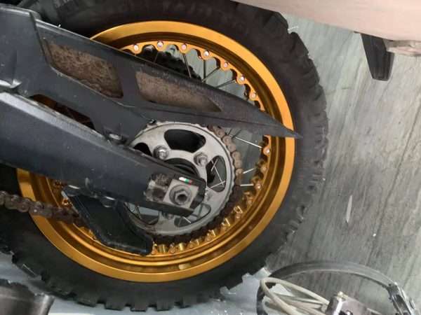 Honda Africa Twin CRF1100 custom tubeless spoked wheels